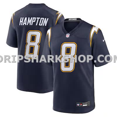 Mens Nike Omarion Hampton Navy Los Angeles Chargers Alternate Super Chargers Game Player Jersey