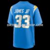 Mens Nike Derwin James Powder Blue Los Angeles Chargers Game Player Jersey