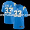 Mens Nike Derwin James Powder Blue Los Angeles Chargers Game Player Jersey