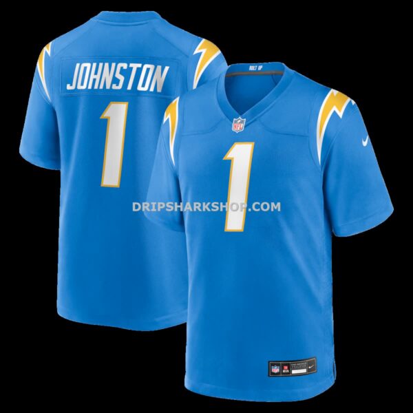 Mens Nike Quentin Johnston Powder Blue Los Angeles Chargers Game Player Jersey