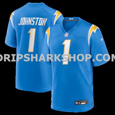Mens Nike Quentin Johnston Powder Blue Los Angeles Chargers Game Player Jersey