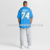 Mens Nike Austin Deculus Powder Blue Los Angeles Chargers Team Game Jersey
