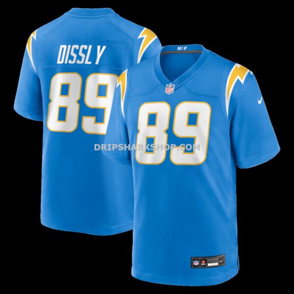Mens Nike Will Dissly Powder Blue Los Angeles Chargers Team Game Jersey