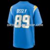 Mens Nike Will Dissly Powder Blue Los Angeles Chargers Team Game Jersey