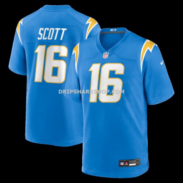 Mens Nike Jk Scott Powder Blue Los Angeles Chargers Game Jersey