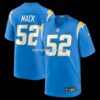 Mens Nike Khalil Mack Powder Blue Los Angeles Chargers Game Jersey