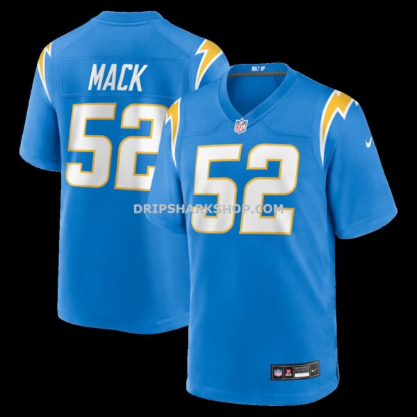 Mens Nike Khalil Mack Powder Blue Los Angeles Chargers Game Jersey