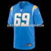 NFL186828G05-68fa5b Mens Nike Josh Fuga Powder Blue Los Angeles Chargers Team Game Jersey