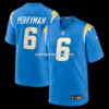 Mens Nike Denzel Perryman Powder Blue Los Angeles Chargers Team Game Jersey