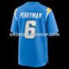 Mens Nike Denzel Perryman Powder Blue Los Angeles Chargers Team Game Jersey