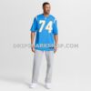 Mens Nike Kayode Awosika Powder Blue Los Angeles Chargers Team Game Jersey