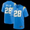 NFL1874e8G04-6e7180 Mens Nike Isaiah Spiller Powder Blue Los Angeles Chargers Game Jersey