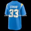 NFL18789dG06-7e79ea Mens Nike Deane Leonard Powder Blue Los Angeles Chargers Game Player Jersey