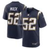 Mens Nike Khalil Mack Navy Los Angeles Chargers Alternate Super Chargers Game Player Jersey