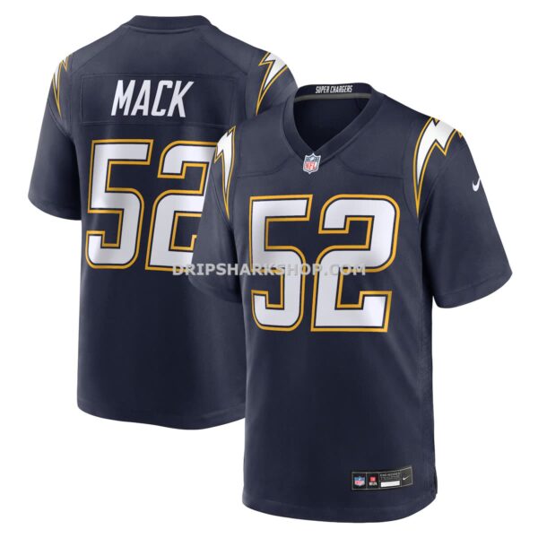 Mens Nike Khalil Mack Navy Los Angeles Chargers Alternate Super Chargers Game Player Jersey