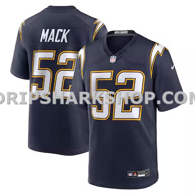 Mens Nike Khalil Mack Navy Los Angeles Chargers Alternate Super Chargers Game Player Jersey