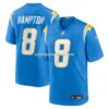 NFL1889b1G04-2c6ecd Mens Nike Omarion Hampton Powder Blue Los Angeles Chargers Game Player Jersey