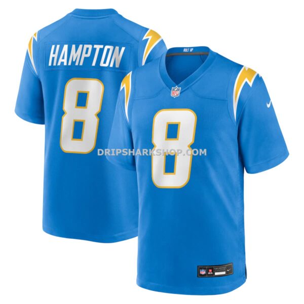 NFL1889b1G04-2c6ecd Mens Nike Omarion Hampton Powder Blue Los Angeles Chargers Game Player Jersey