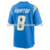 NFL1889b1G06-738578 Mens Nike Omarion Hampton Powder Blue Los Angeles Chargers Game Player Jersey