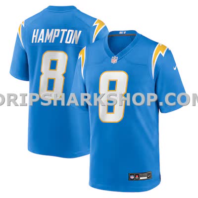 Mens Nike Omarion Hampton Powder Blue Los Angeles Chargers Game Player Jersey