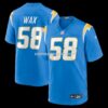 Mens Nike Marlowe Wax Powder Blue Los Angeles Chargers Team Game Jersey