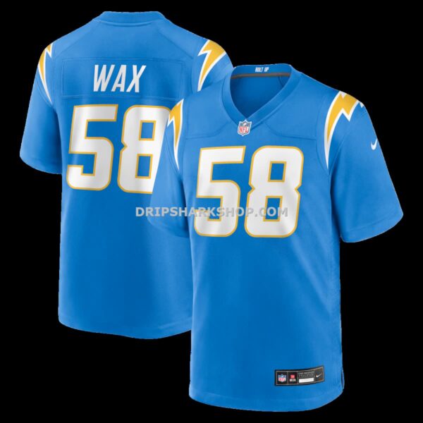 Mens Nike Marlowe Wax Powder Blue Los Angeles Chargers Team Game Jersey