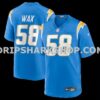 Mens Nike Marlowe Wax Powder Blue Los Angeles Chargers Team Game Jersey