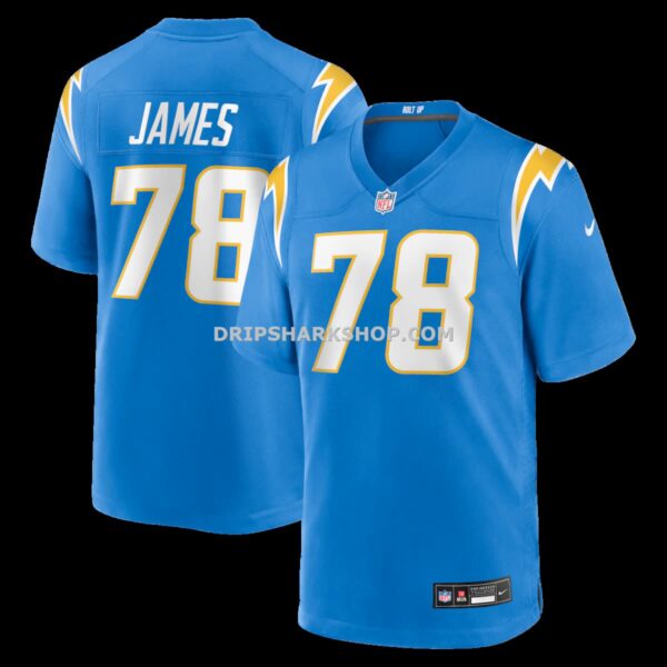Mens Nike Andre James Powder Blue Los Angeles Chargers Team Game Jersey