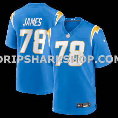 Mens Nike Andre James Powder Blue Los Angeles Chargers Team Game Jersey