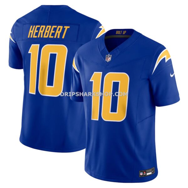 NFL189016G04-b10297 Mens Nike Justin Herbert Royal Los Angeles Chargers Vapor Fuse Limited Jersey