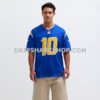 NFL189016G07-0a4d87 Mens Nike Justin Herbert Royal Los Angeles Chargers Vapor Fuse Limited Jersey