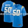 NFL1892f9M01-3e16f8 Mens Nike Caleb Murphy Powder Blue Los Angeles Chargers Team Game Jersey