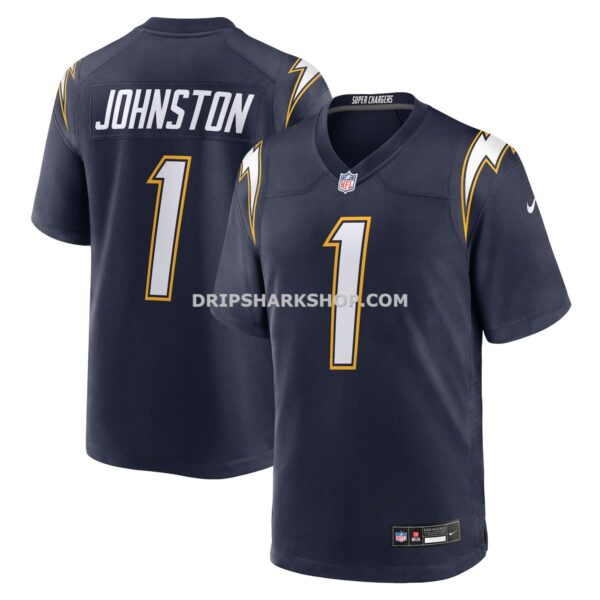 Mens Nike Quentin Johnston Navy Los Angeles Chargers Alternate Super Chargers Game Player Jersey