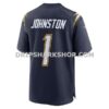 Mens Nike Quentin Johnston Navy Los Angeles Chargers Alternate Super Chargers Game Player Jersey