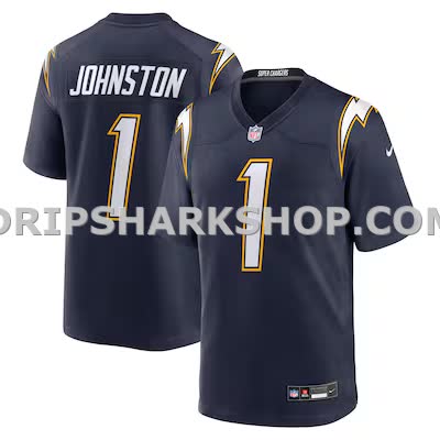 Mens Nike Quentin Johnston Navy Los Angeles Chargers Alternate Super Chargers Game Player Jersey