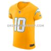 Mens Nike Justin Herbert Gold Los Angeles Chargers Alternate Charger Power Vapor Fuse Elite Jersey