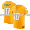 Mens Nike Justin Herbert Gold Los Angeles Chargers Alternate Charger Power Vapor Fuse Elite Jersey