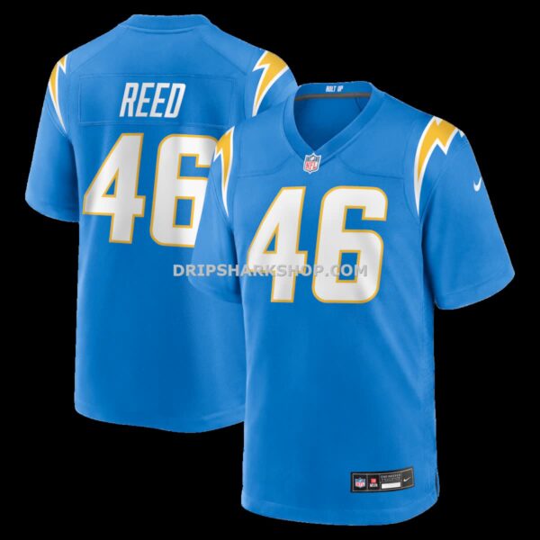 NFL189e5fG04-3371cc Mens Nike Nikko Reed Powder Blue Los Angeles Chargers Team Game Jersey