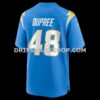 Mens Nike Bud Dupree Powder Blue Los Angeles Chargers Team Game Jersey