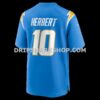 NFL18b524G06-0ed959 Mens Nike Justin Herbert Powder Blue Los Angeles Chargers Player Game Jersey