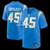 NFL18b92bG04-6763c1 Mens Nike Tuli Tuipulotu Powder Blue Los Angeles Chargers Team Game Jersey