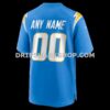 Mens Nike Powder Blue Los Angeles Chargers Custom Game Jersey