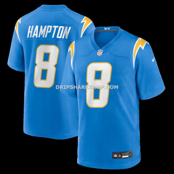 Mens Nike Omarion Hampton Powder Blue Los Angeles Chargers Team Game Jersey