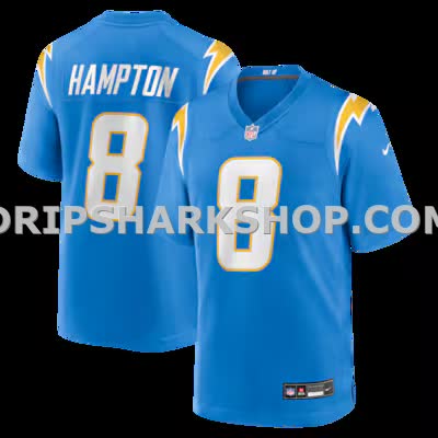 Mens Nike Omarion Hampton Powder Blue Los Angeles Chargers Team Game Jersey