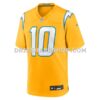 Mens Nike Justin Herbert Gold Los Angeles Chargers Alternate Charger Power Game Player Jersey
