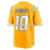 Mens Nike Justin Herbert Gold Los Angeles Chargers Alternate Charger Power Game Player Jersey