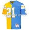 NFL18c59dG01-cedcca Mens Mitchell And Ness Ladainian Tomlinson Powder Blue Gold Los Angeles Chargers 2002 Split Legacy Replica Jersey Pi5003