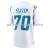 Mens Nike Rashawn Slater White Los Angeles Chargers Game Jersey Pi4555000