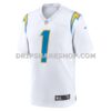 Mens Nike Quentin Johnston White Los Angeles Chargers Away Game Jersey