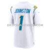 Mens Nike Quentin Johnston White Los Angeles Chargers Away Game Jersey
